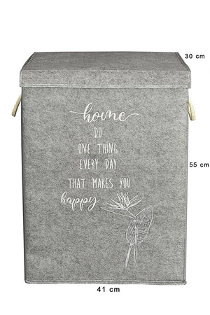 2 Lux Bathroom Set - Felt Covered Dirty Laundry Basket - Foldable Accordion Laundry Basket - Swordslife
