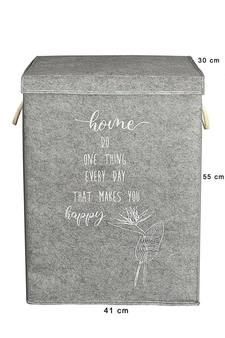 2 Lux Bathroom Set - Felt Covered Dirty Laundry Basket - Foldable Accordion Laundry Basket - Swordslife