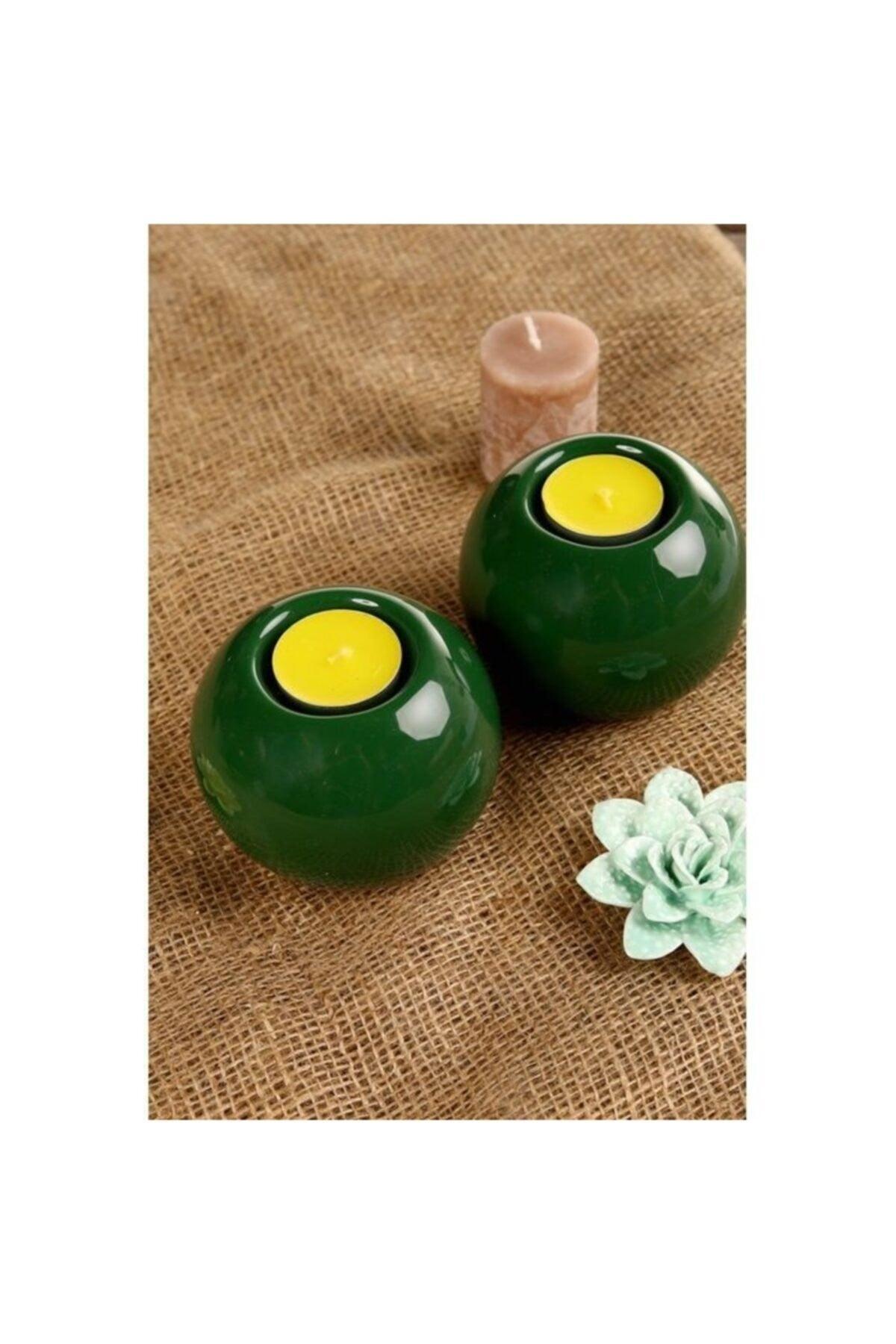 Candle Holder Ceramic - Green - Swordslife