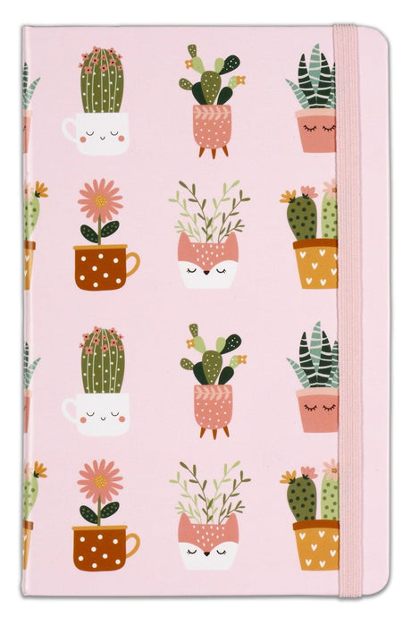 Set of 2 Notebooks 13x21 Elastic Lined Cactus