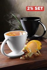 Set of 2 Special Design Self-Based Coffee, Herbal Tea Etc. Cup & Cup Set Syh-byz - Swordslife