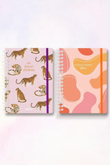 Set of 2 Undated Notebooks A5 Pastel Lava &