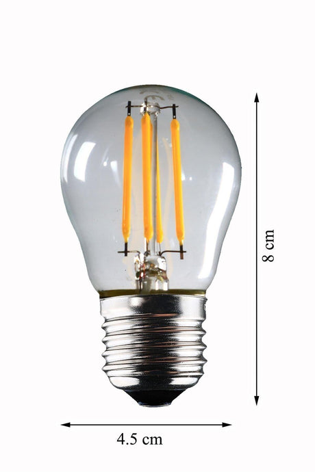 2 Pieces E27 G45 -6 Watt Daylight 690 Lumens -