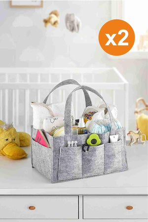 2 Pieces Foldable Portable Baby And Organizer Bag.. - Swordslife