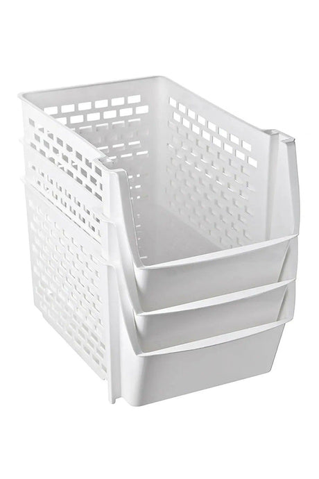 2 Pieces Practical Shelf Organizer 20 Cm White - Swordslife