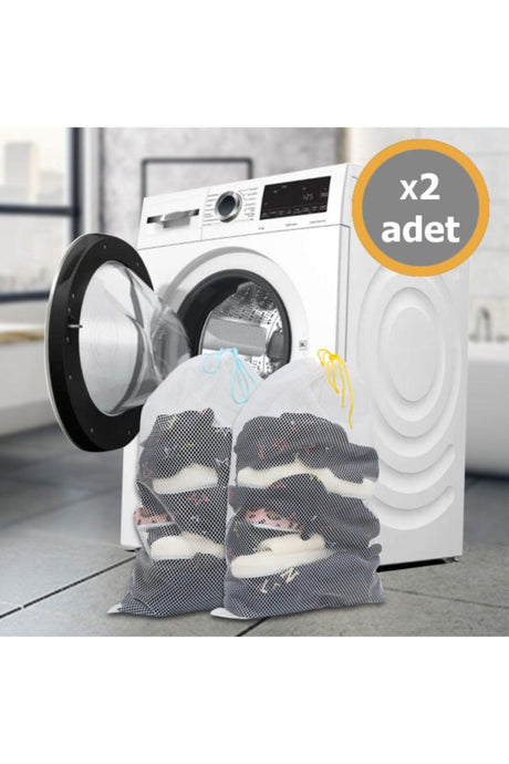 2 Pcs Ultra Lux Laundry Washing Net With Colored Rope 40x60 Cm (Large Size) - Swordslife