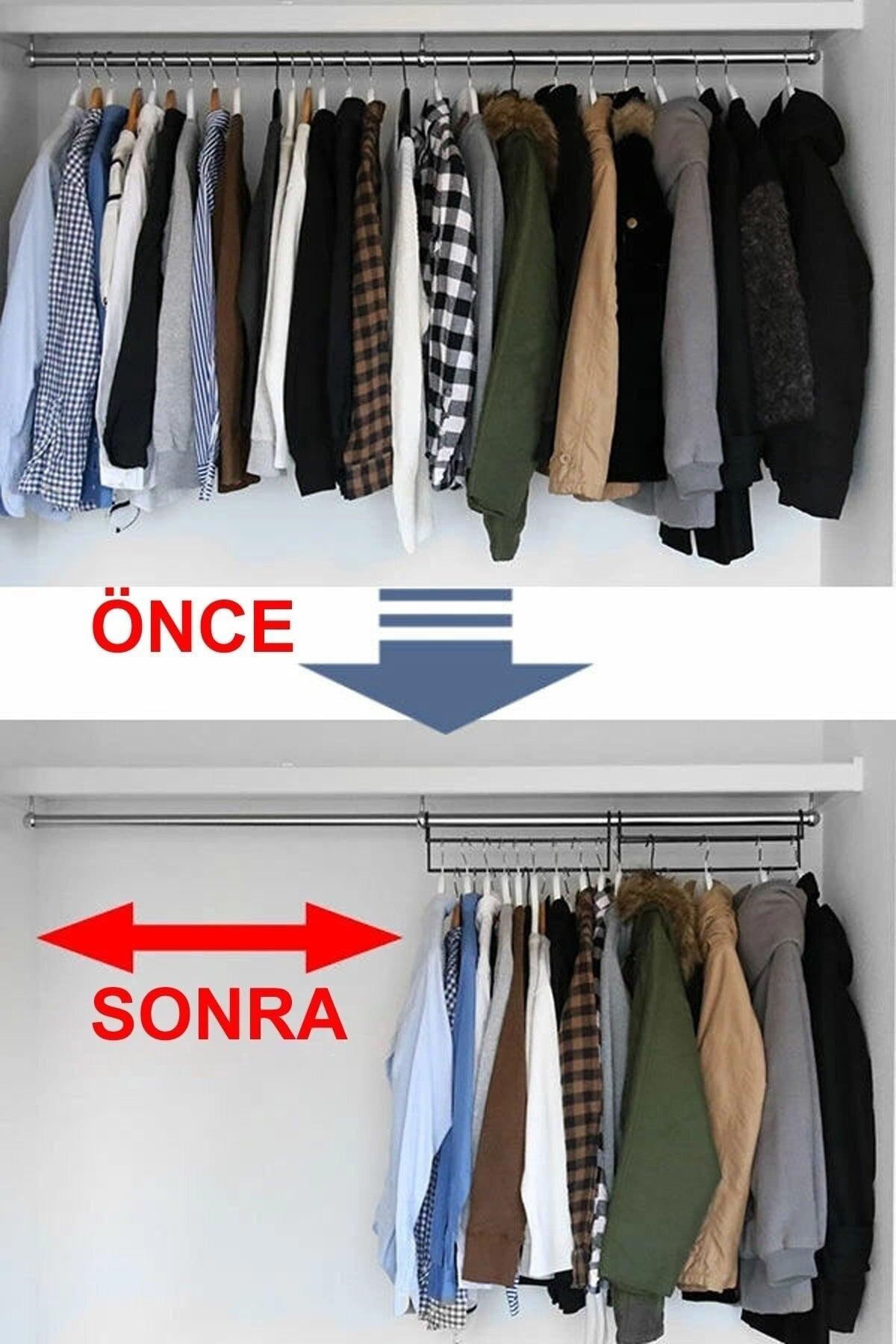 2 Pieces Metal Clothes Hanger Wardrobe Closet Organizer Hanger Shirt Clothes Hanger - Swordslife