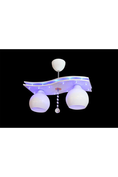 2 Sockets Chandelier Suspended 3 Stage RGB Controlled Led Chandelier - Swordslife