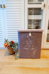 Set of 2 Felt Lid Dirty Laundry Basket 55