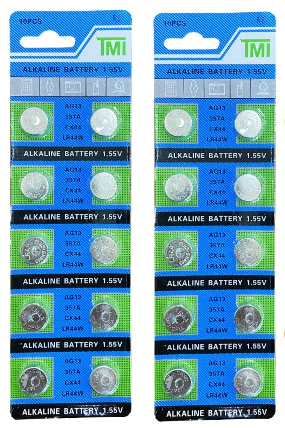 20 Pieces Ag13 Alkaline Lr44h A76 Sr44 357 V13ga