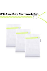 20×30 3 Pcs Laundry Washing Net Bag Washing Net Bag Colorful Zippered - Swordslife