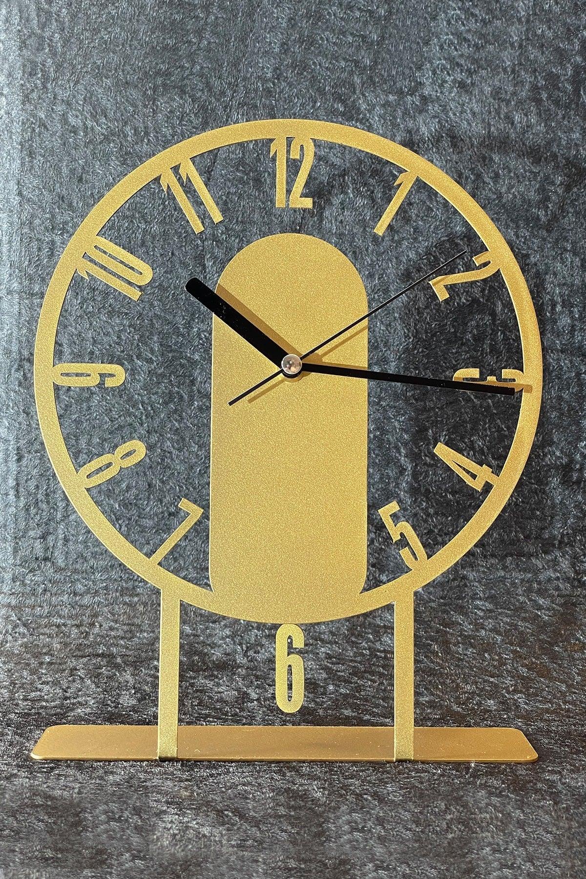 22x27 Cm Metal Pendulum Decorative Table Top Clock - Swordslife