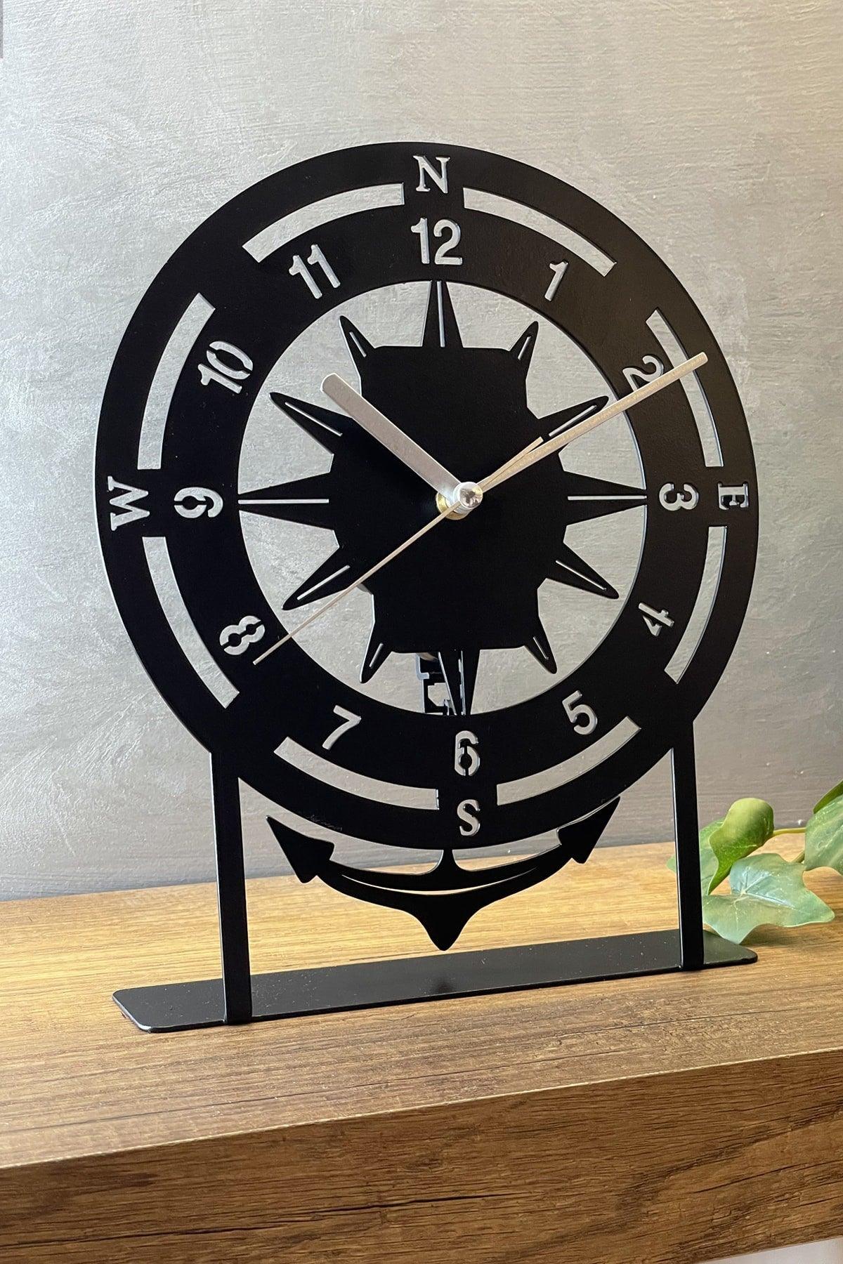 22x27 Cm Metal Pendulum Decorative Table Top Clock - Swordslife