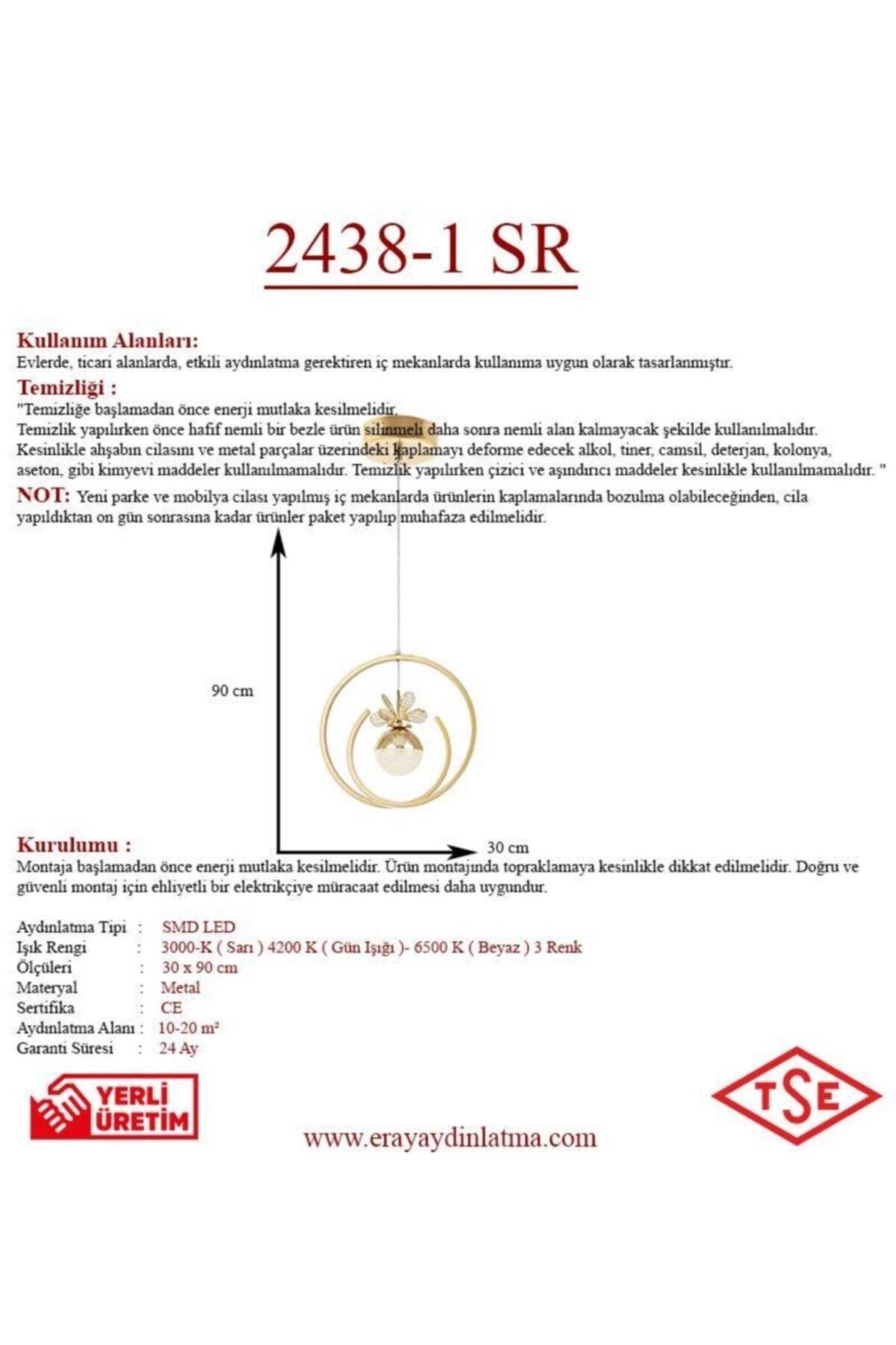 2438-1 Yellow Led Chandelier - Swordslife