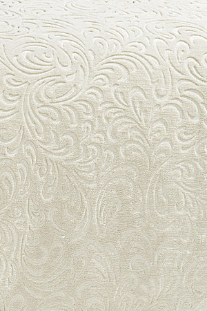 2.8 Kg Embos Printed Pamela Thick Double Blanket 230x240 Cm Cream - Swordslife