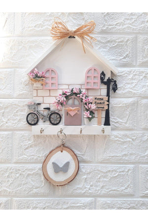 23 X 25 Wooden Mdf Keychain Hanger with Soft Powder Window Dowry Holder - Swordslife