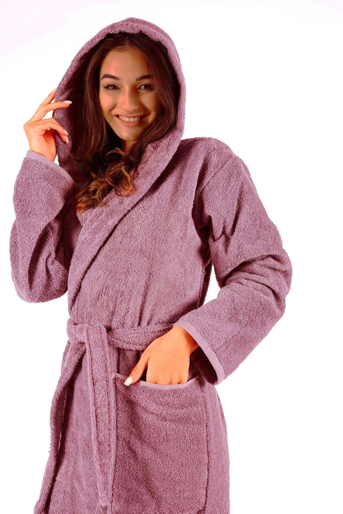 Hooded Bathrobe Plum - Swordslife