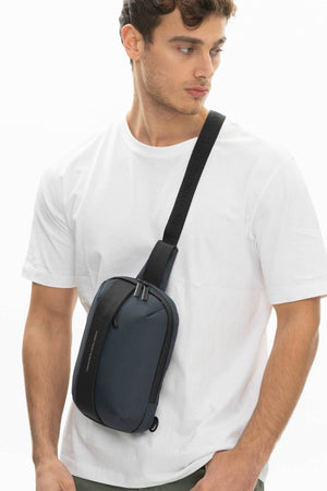 Benetton Men'S Body Bag Navy Blue Bnt927