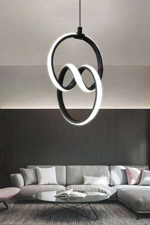 Modern Pendant Lamp Black Case White Light Led Chandelier 1 Year Warranty Signature Led Chandelier