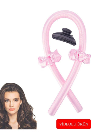 Heatless Hair Styler, Hair Sausage Satin Buckle Set And Clip Buckle - Swordslife