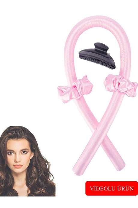 Heatless Hair Styler, Hair Sausage Satin Buckle Set And Clip Buckle - Swordslife