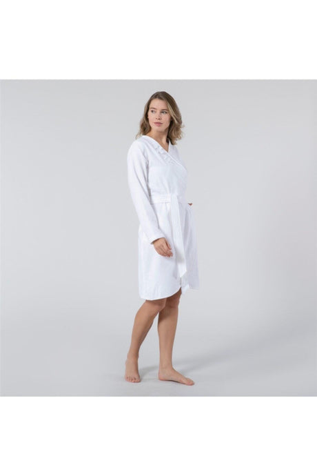 Crystal Women Bathrobe White - Swordslife