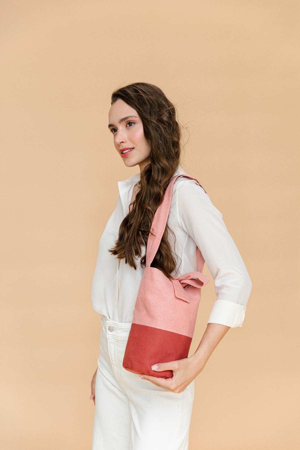 Natural Dyeing Canvas Shoulder Bag