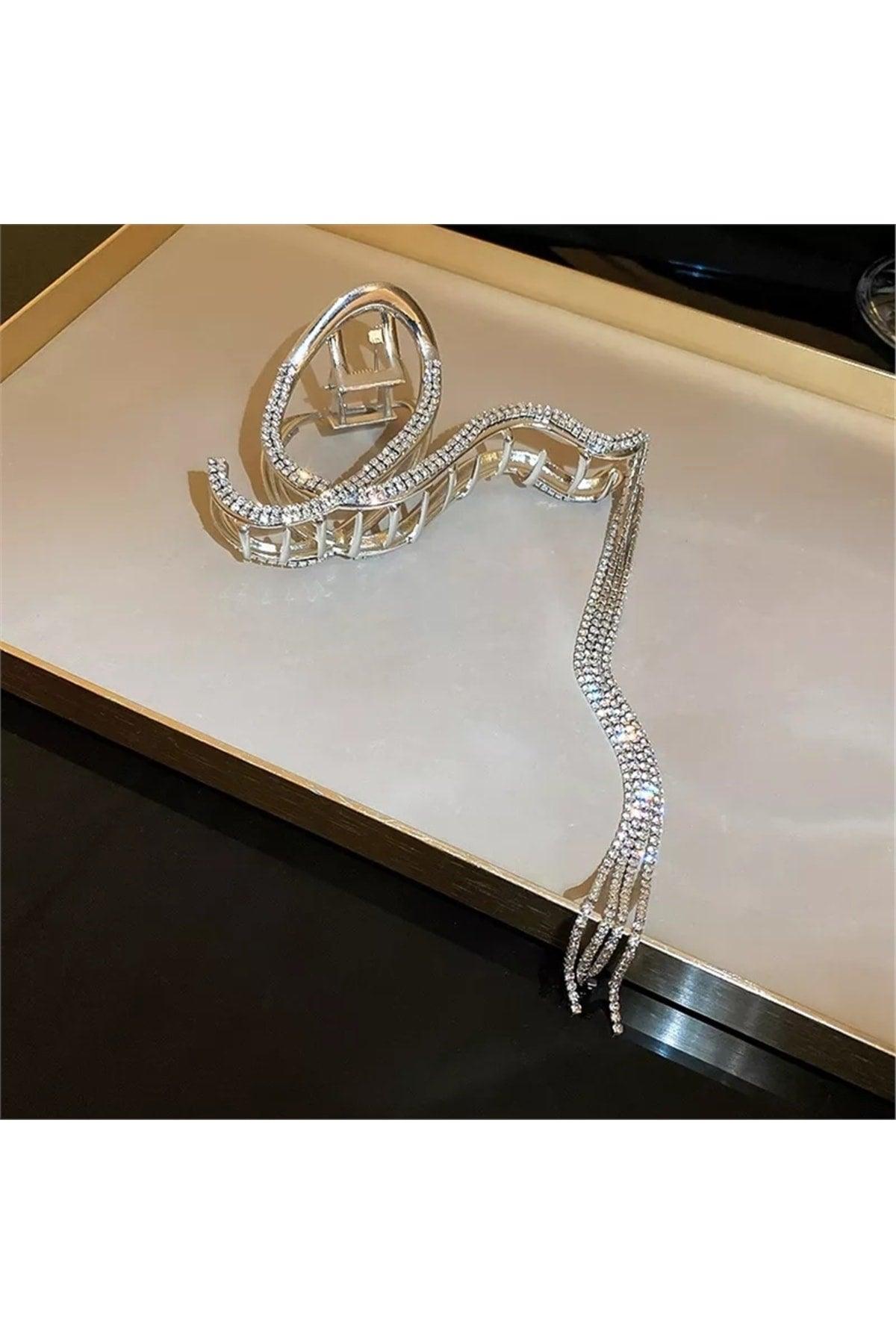 So-much Women's New Season Crystal Stone Large Size Metal Clasp Buckle-7 - Swordslife