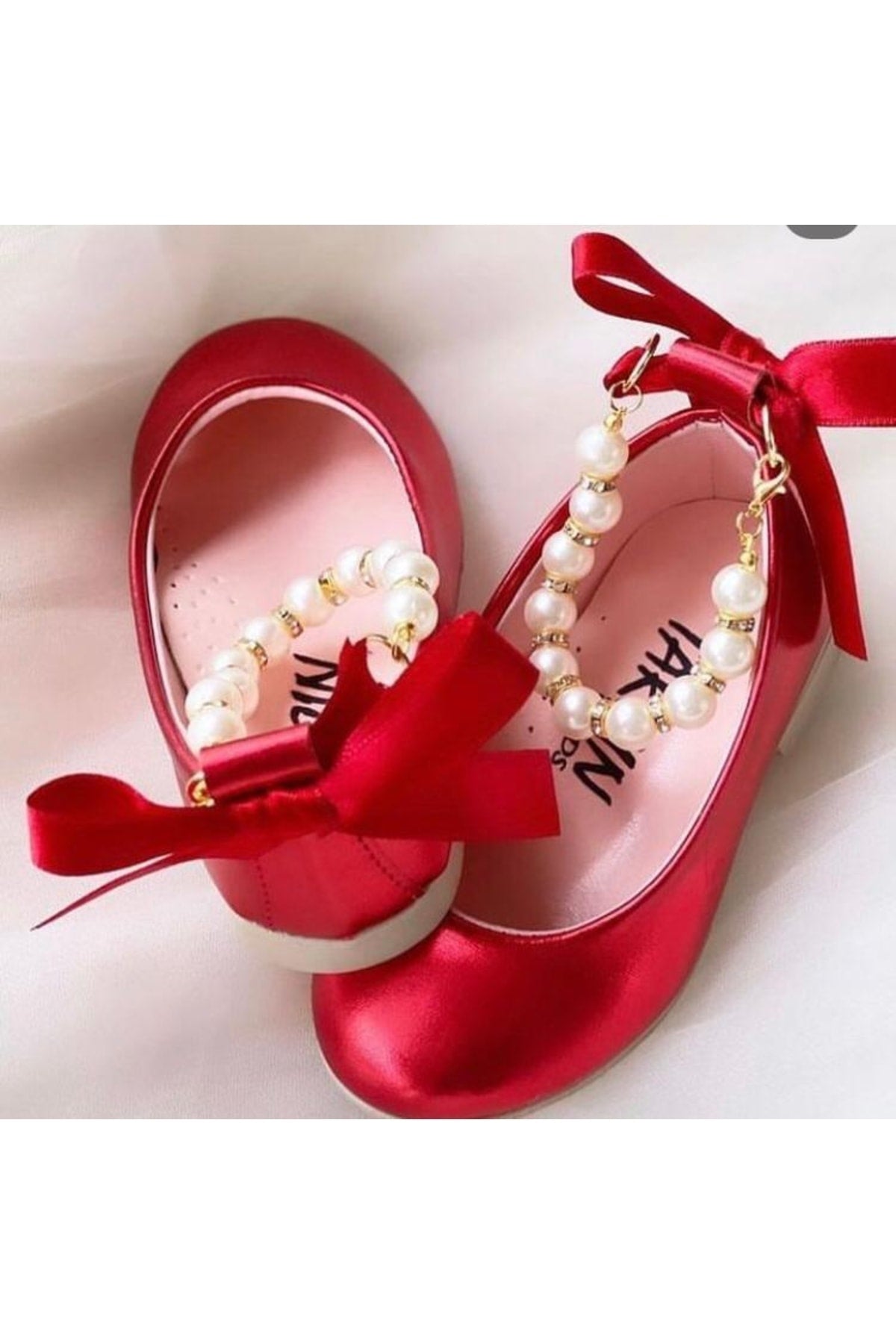 Pearl Ankle Girls Baby Flats