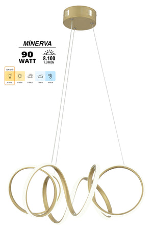 Minerva Antique Modern Pendant Lamp Led Chandelier Living Room Kitchen Room Led Chandelier