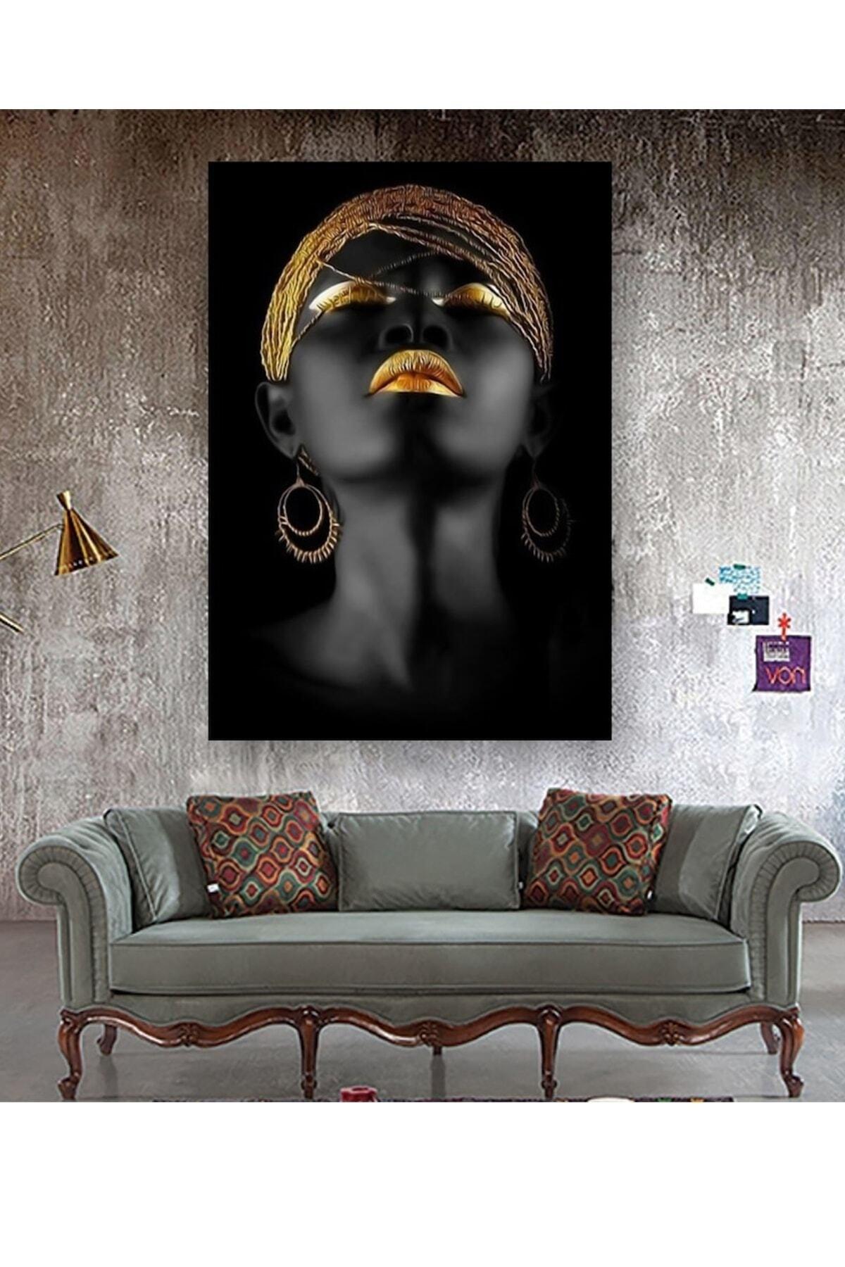 Canvas Painting African Woman Decorative Fashion Wall Decoration Painting 50x70 - Swordslife