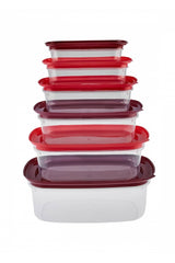 Vicks Red Velvet Set of 6 Storage Containers