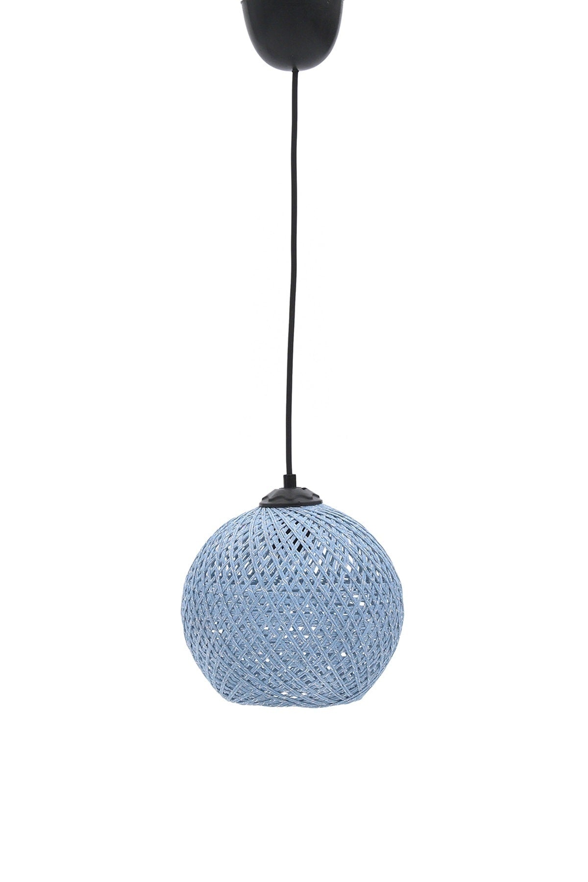 Balle Blue Pendant Lamp Ball Chandelier Black Cable