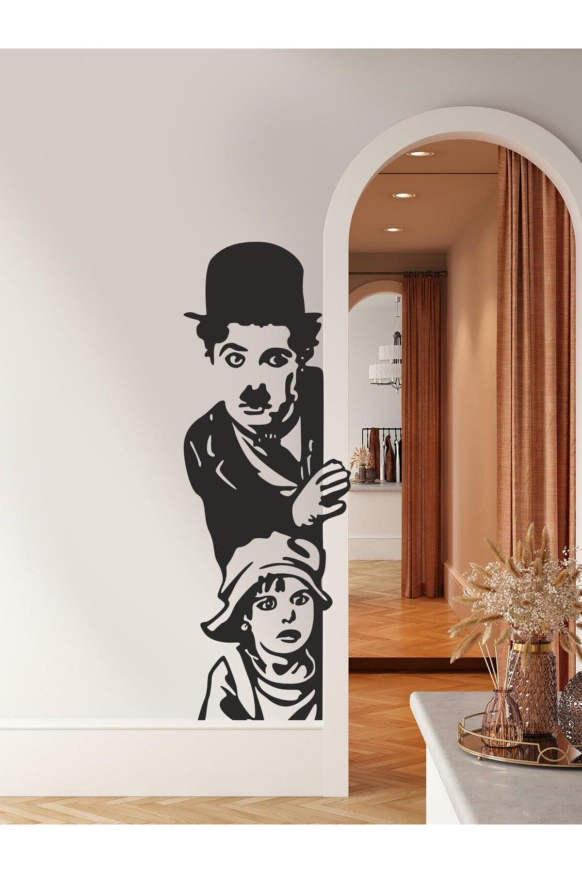 Charlie Chaplin Black 2 Decorative Multi-Purpose Decorative Wall Sticker - Swordslife