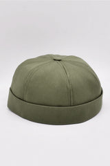 Khaki 100% Cotton Cap Docker Hat