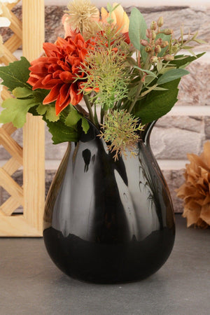 Tulip Ceramic Vase-black - Swordslife