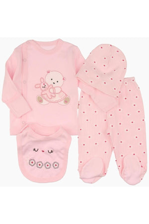 Functional Mother Baby Care Backpack, 100% Cotton Hospital Outlet And Chickpea Blanket Set