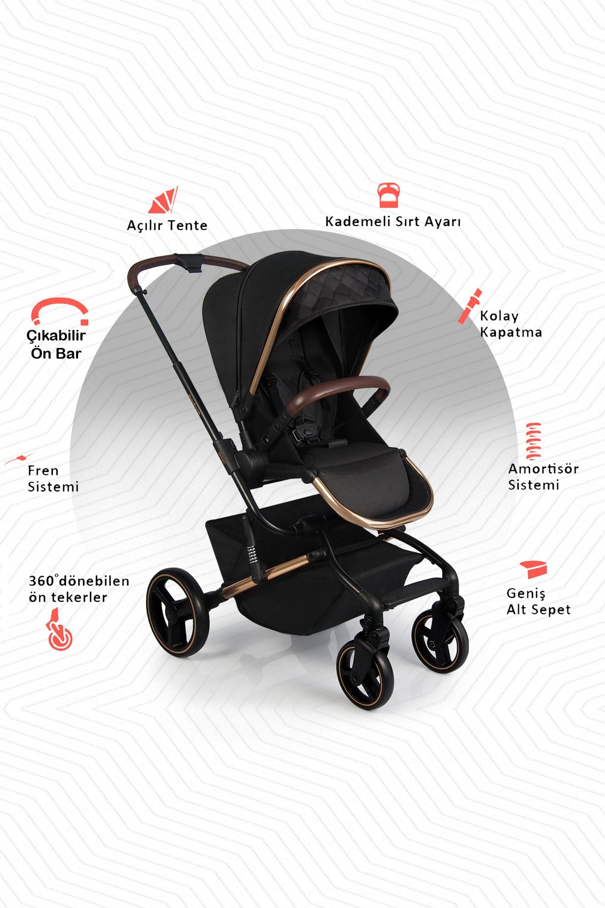 Maybach Travel Baby Stroller Playpen With Gift