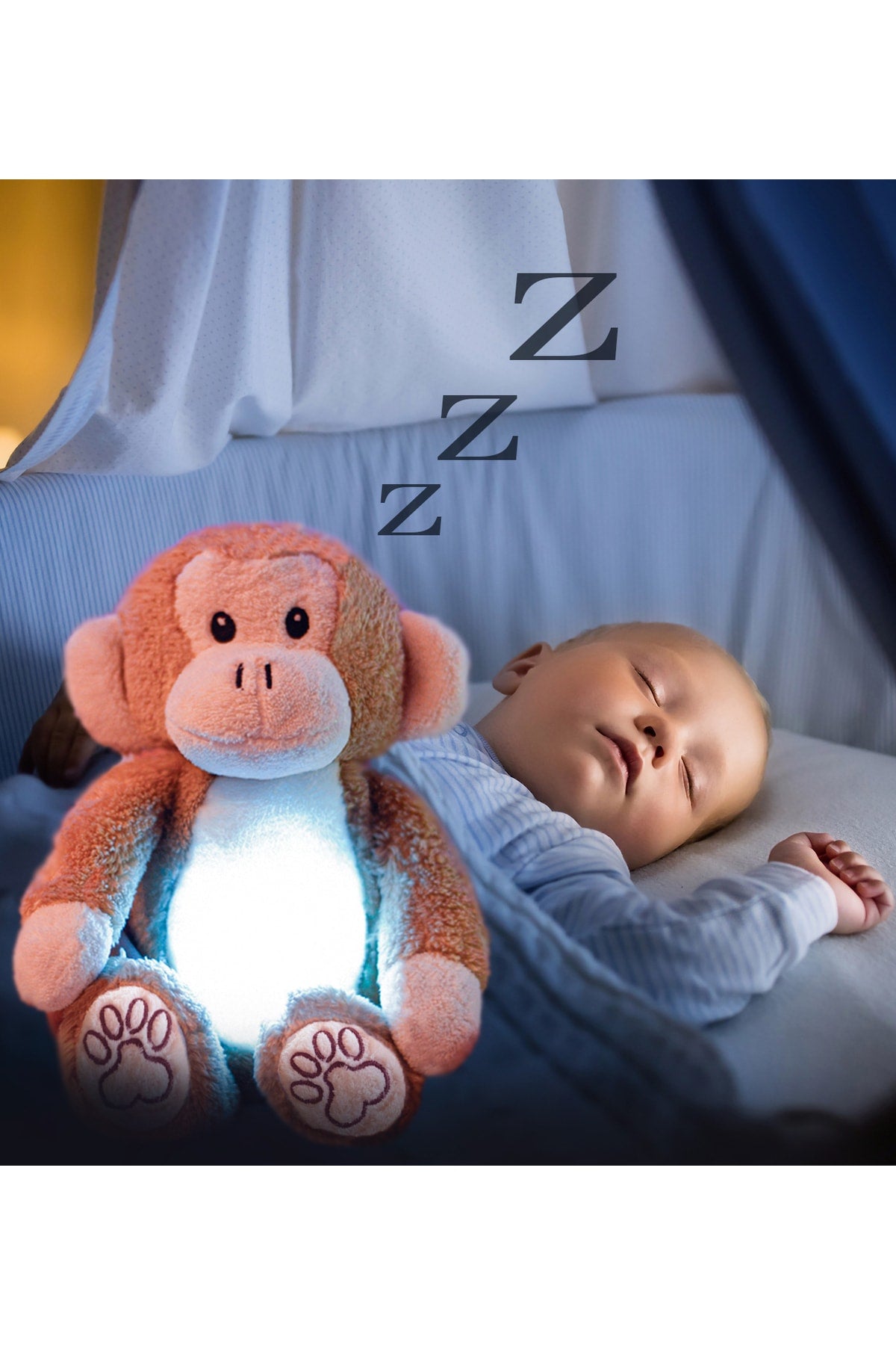 Sleeping Companion with Smart Crying Sensor White Noise Doli