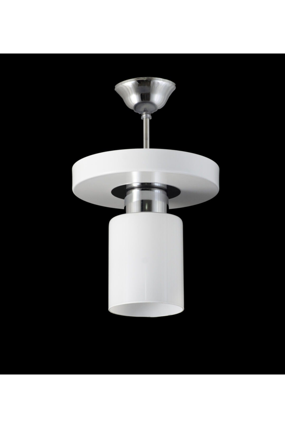 Single Modern Sports Model Round Tray White Chandelier