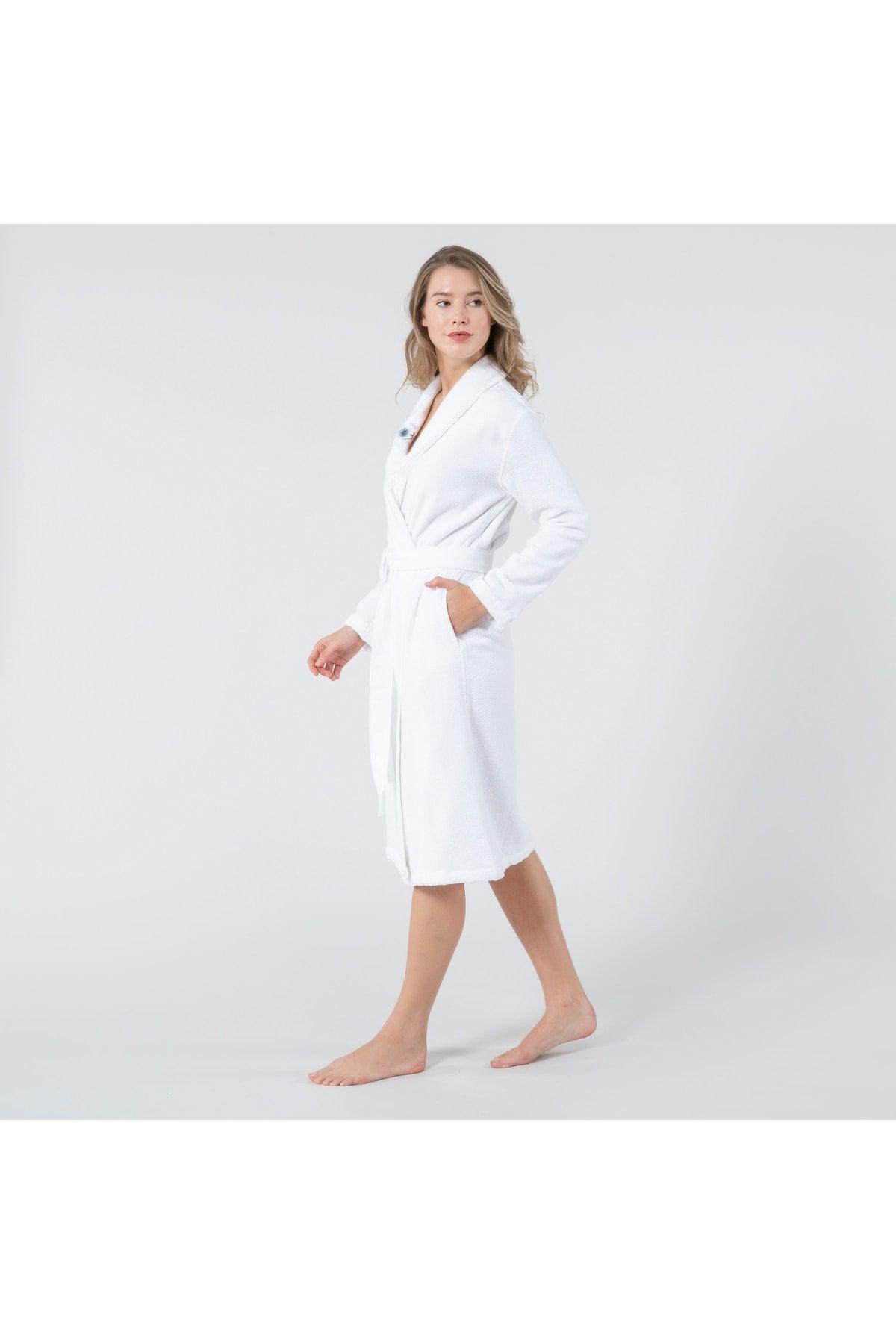 Noche Women's Bathrobe White - Swordslife