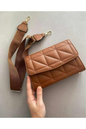 Bagbest Taba Column Strap Quilted Women'S Shoulder Bag