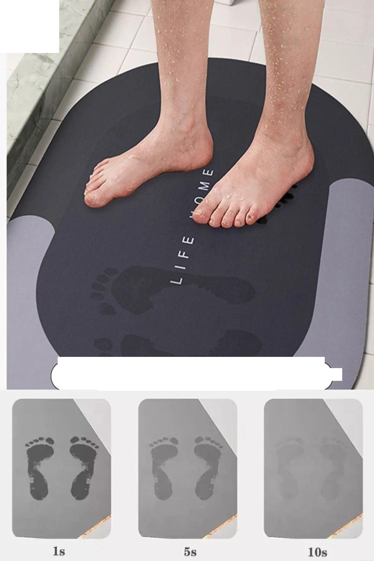 Magic Water Absorbent Non Slip Bath Mat Bathroom Foot Mat - Swordslife