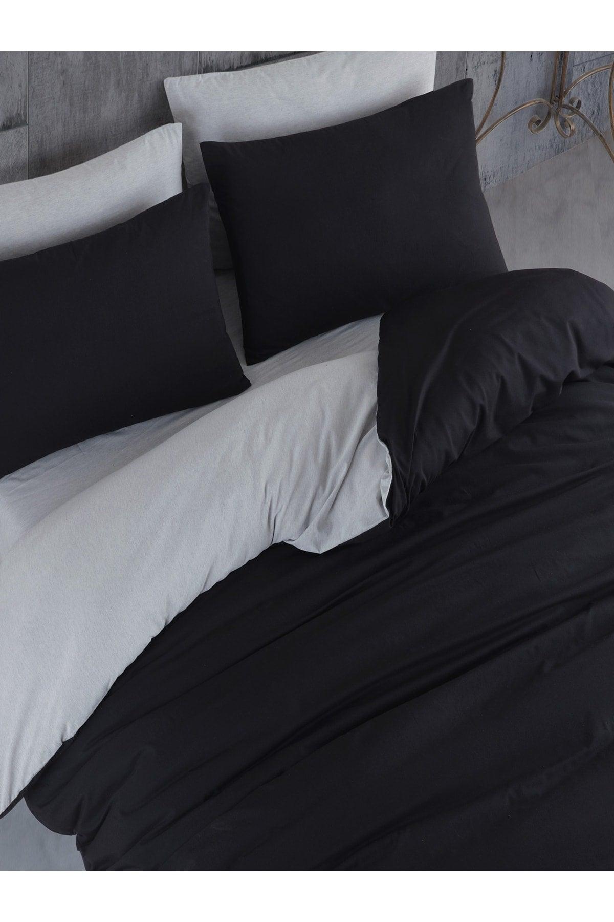 Duvet Cover Set Single Black-gray - Swordslife