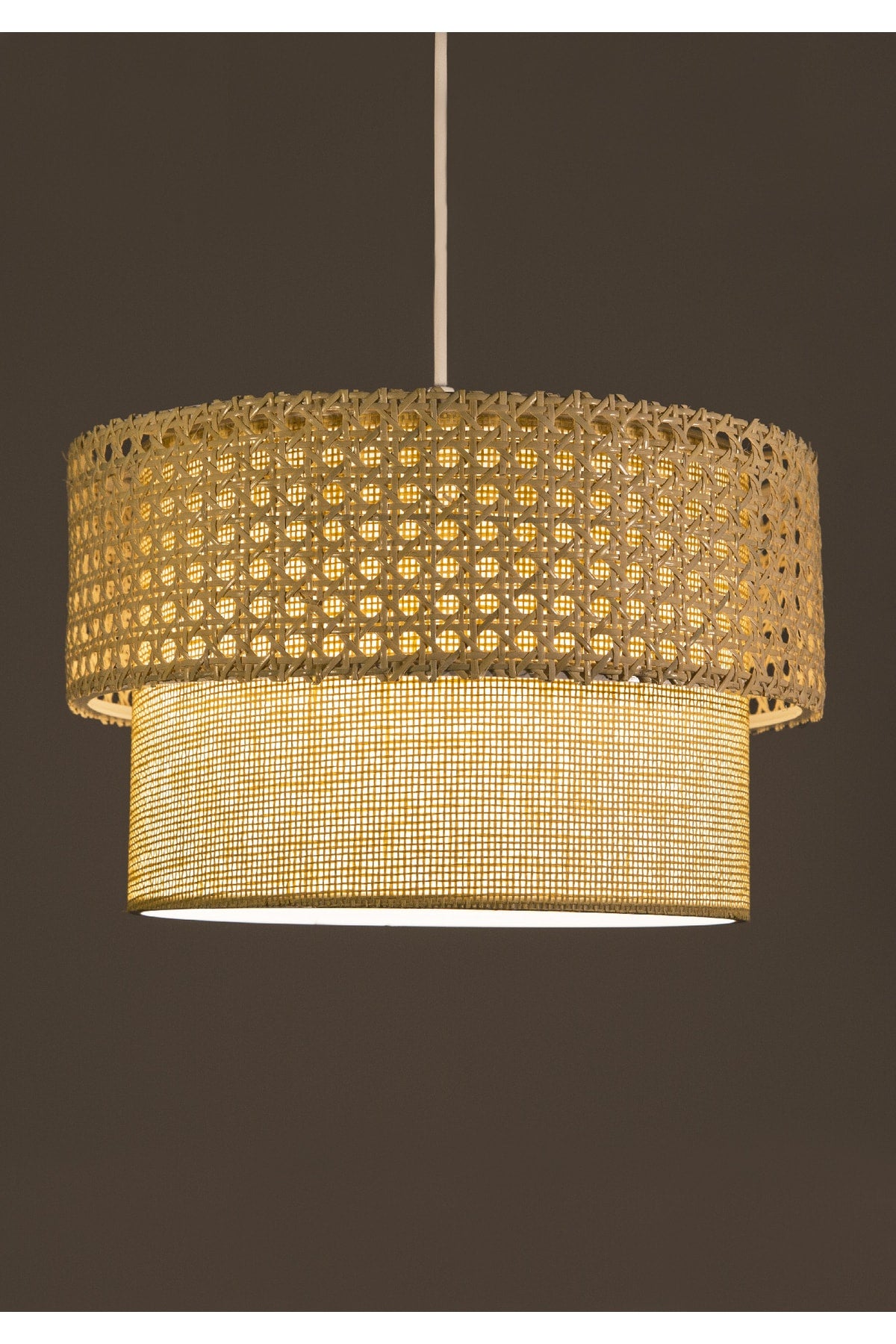 Exclusive Rattan Knitted Design Pendant-fabric Interior Ayd-3181