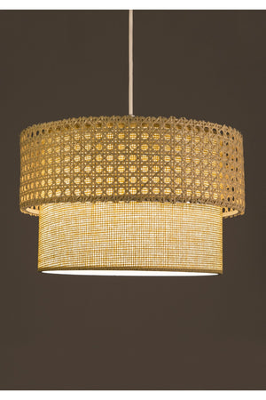 Exclusive Rattan Knitted Design Pendant-Fabric Interior Ayd-3181