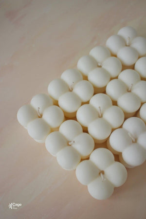 Scented Decorative Mini Bubble Candle - White Color 1 Piece - Swordslife