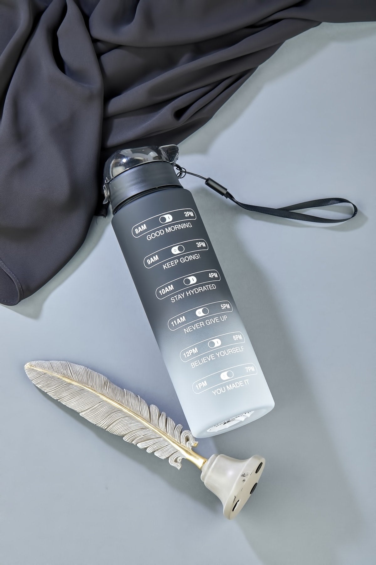 Motivational Polycarbonate Water Flask Water Bottle Drinker 800 Ml Gym Water Bottle