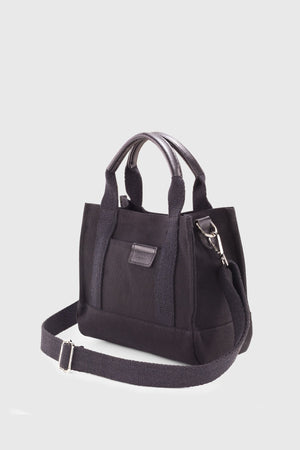 Women'S Black Canvas Tote Bag 232