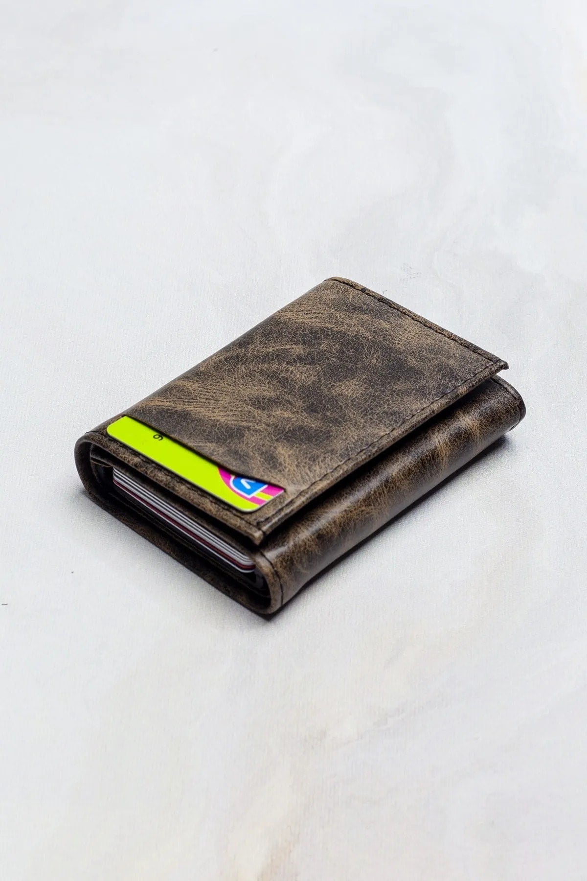 Faux Leather Men's Card Holder Wallet Portfolio